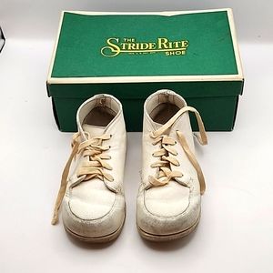 Vintage Stride Rite Leather Baby Shoes